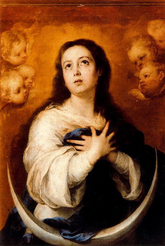 Inmaculada del Museo del Prado (Madrid). Pintura de Murillo