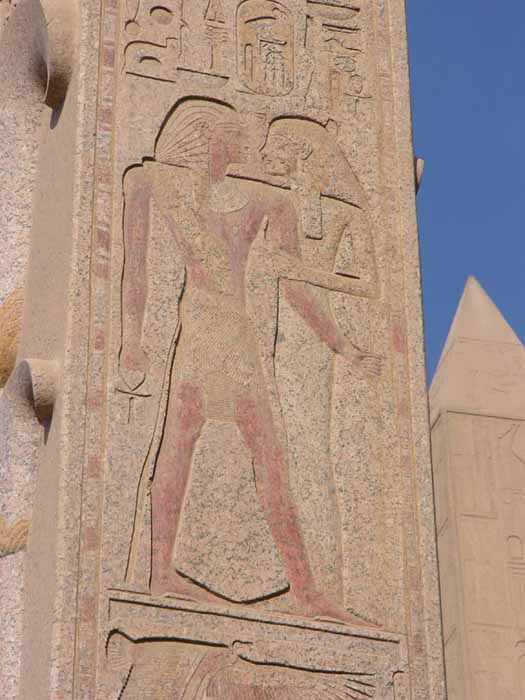 Karnak: detalle del obelisco
