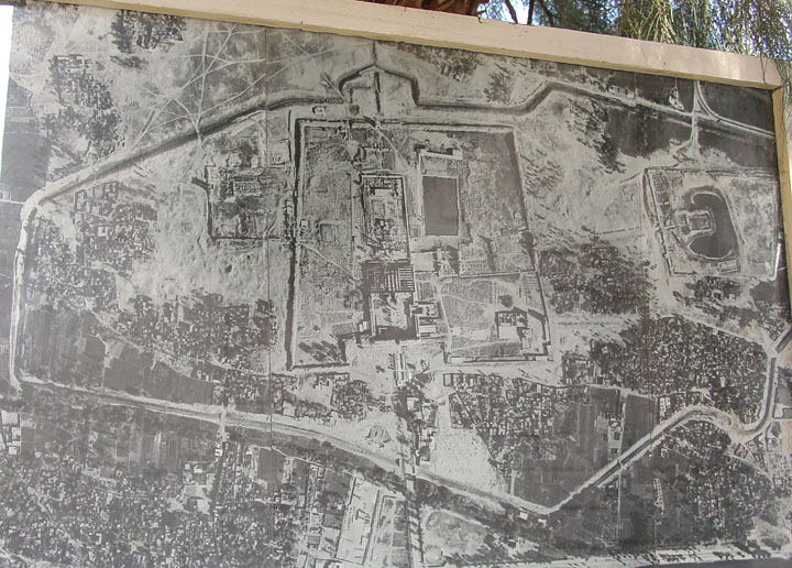 Vista area de Karnak