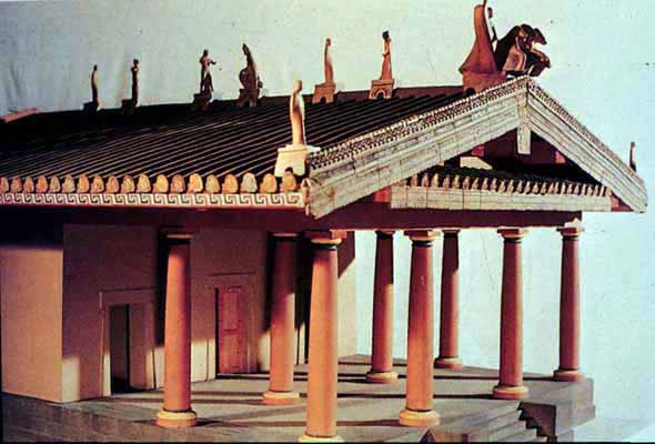 Reconstruccin del templo de Veyes