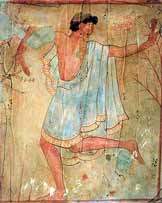 Fresco de una tumba etrusca