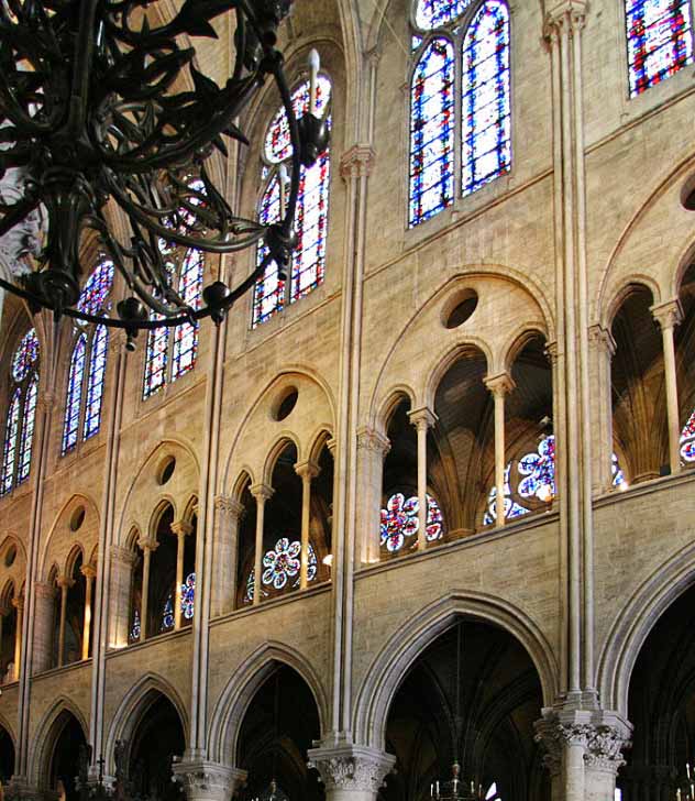 Notre Dame. Detalle del triforio
