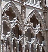 Catedral de Burgos. Detalle de la fachada oeste