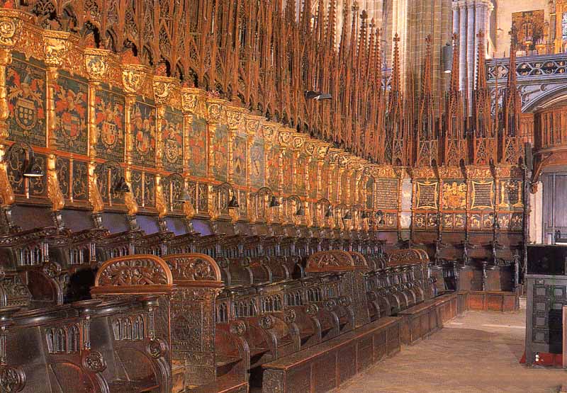 Sillera del coro de la catedral de Barcelona