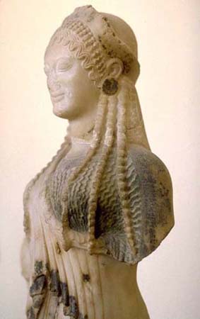 Kor de la Acrpolis. Hacia 530 a 515 a.C.