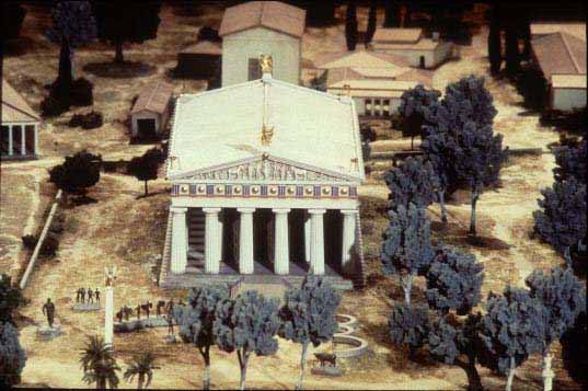 Reconstruccin del templo de Olimpia