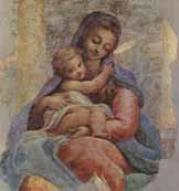 Virgen de la escalera (fresco). Correggio