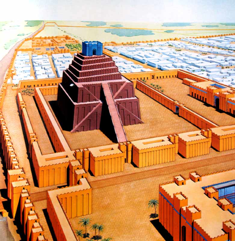 Reconstruccin del centro de Babilonia