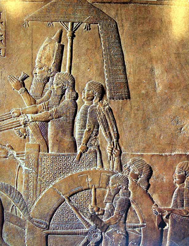 Assurbanipal en el carro
