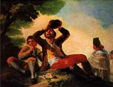 El bebedor. Goya