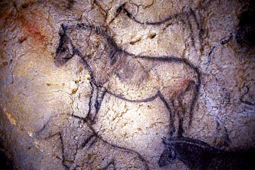 Caballos de la cueva de Ekain (Guipzcoa).