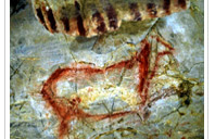 Figura de bvido en la cueva del Pindal (Asturias).
