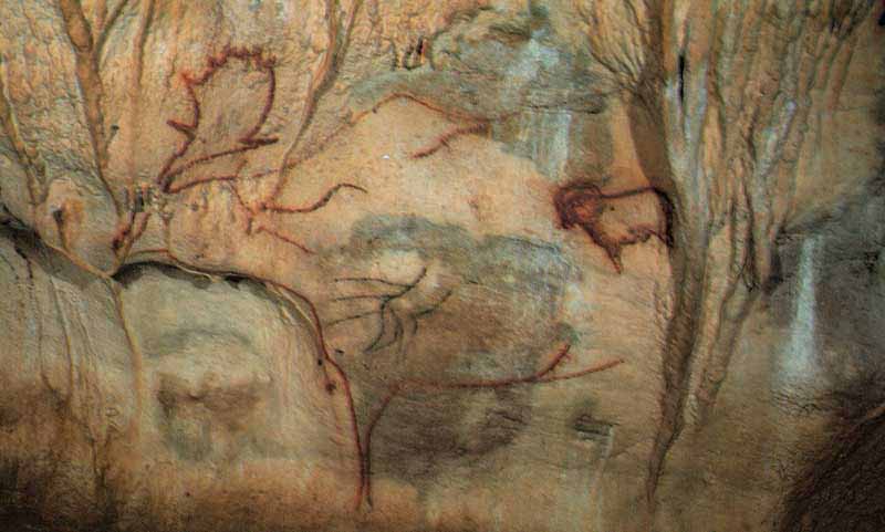 Megacero de la cueva de Cougnac (Francia)