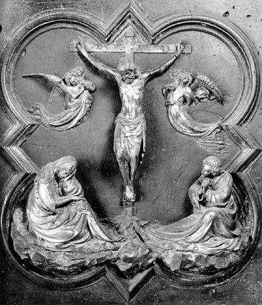 Ghiberti. Puerta del concurso del Baptisterio de Florencia. Cristo en la cruz