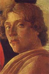 Autorretrato de Botticelli en la Adoracin de los Magos