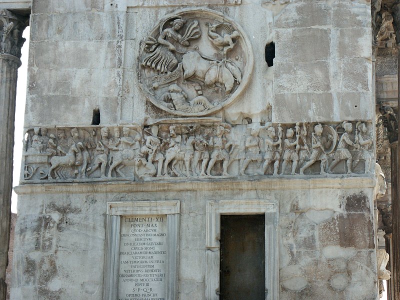 Arco de Constantino: cara oeste