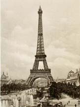 Torre Eiffel en una foto de 1902