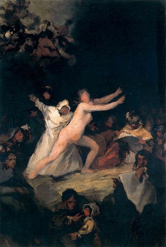 Noche del "sabat" con desnudo. Eugenio Lucas