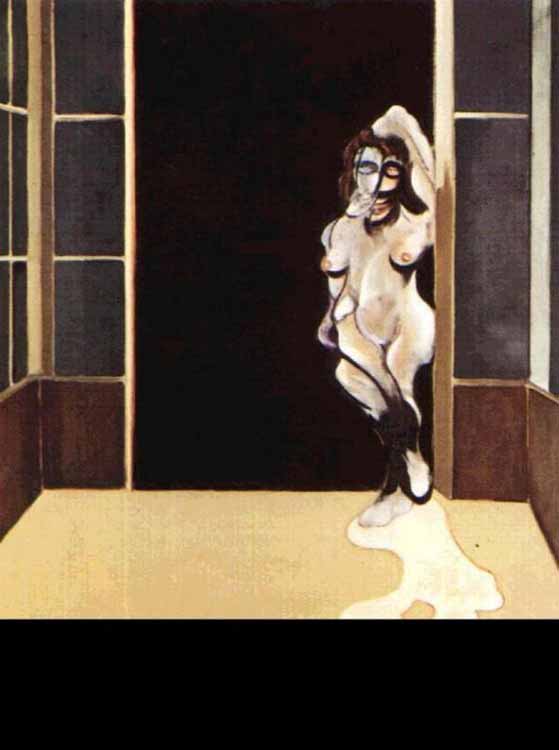 Mujer desnuda en una puerta. 1972