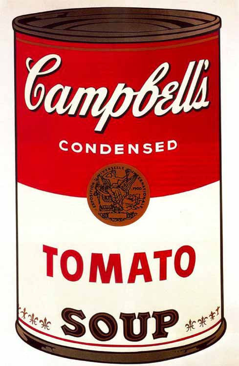 Bote de sopa Campbells. 1968