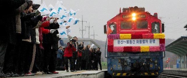 Tren que une las dos Coreas desde 1953