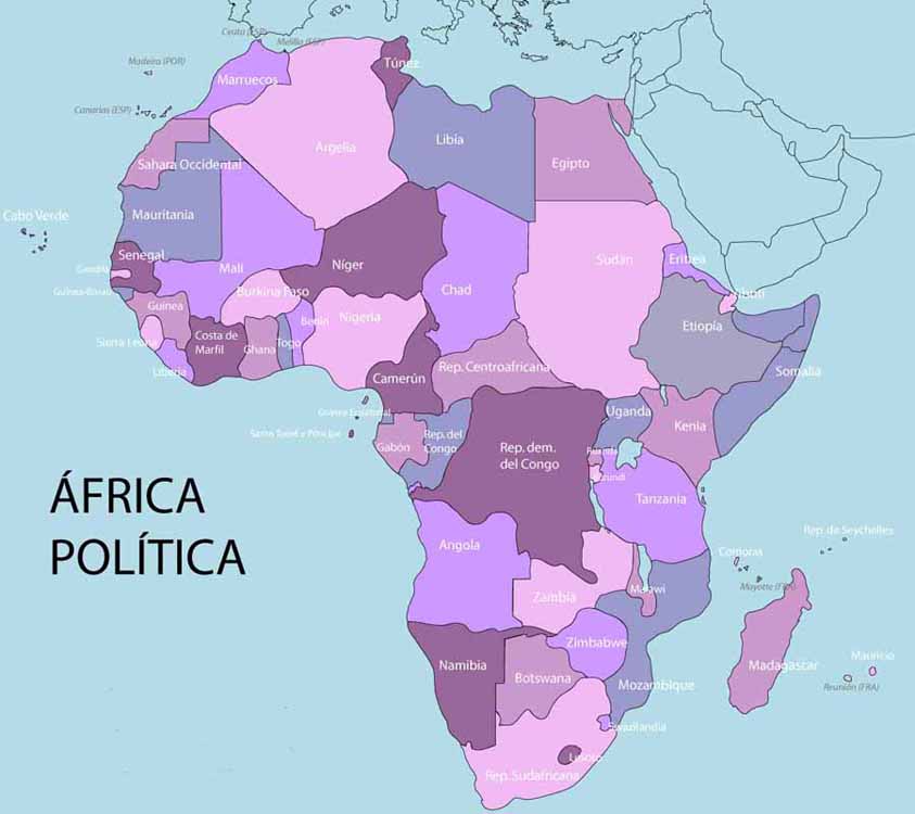 Sintético 101 Foto Mapa De Africa Con Sus Paises Cena Hermosa 2743
