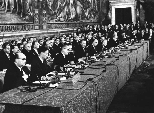 firma del Tratado de Roma (1957)